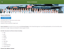 Tablet Screenshot of danceu.com
